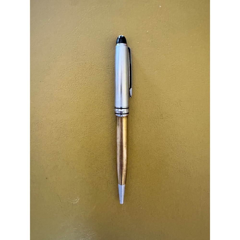 Montblanc Meisterstuck Ballpoint Pen Gold Silver Tone w/Serial Number